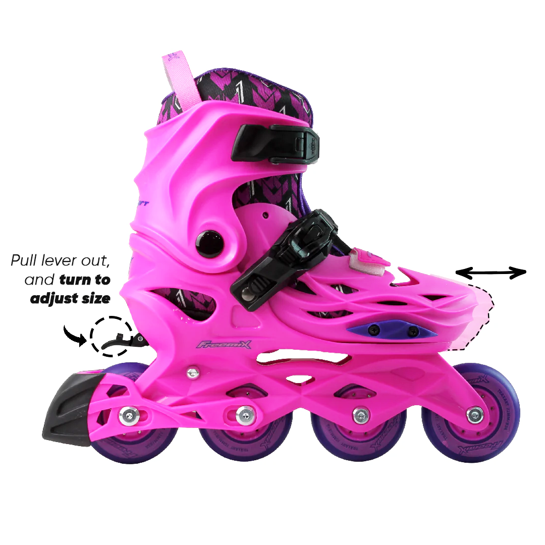 Freemix Inline Skates for Girls - Pink