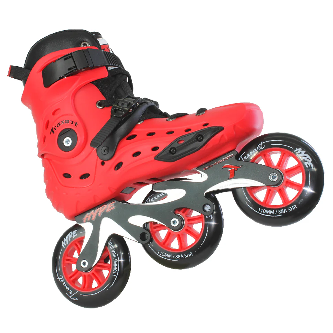 HYPE Urban Hybrid 3 Wheel Inline Skates - Red