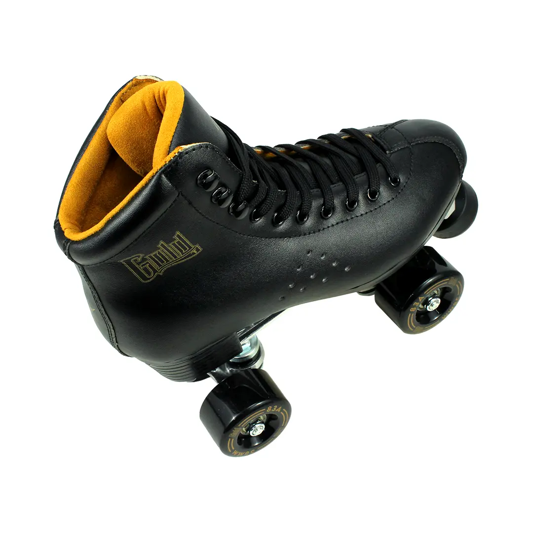Gold Indoor and Outdoor Quad Skate - Black and Gold