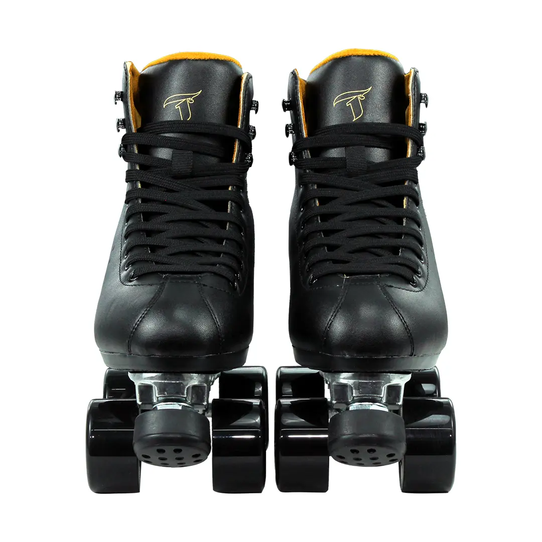 Gold Indoor and Outdoor Quad Skate - Black and Gold
