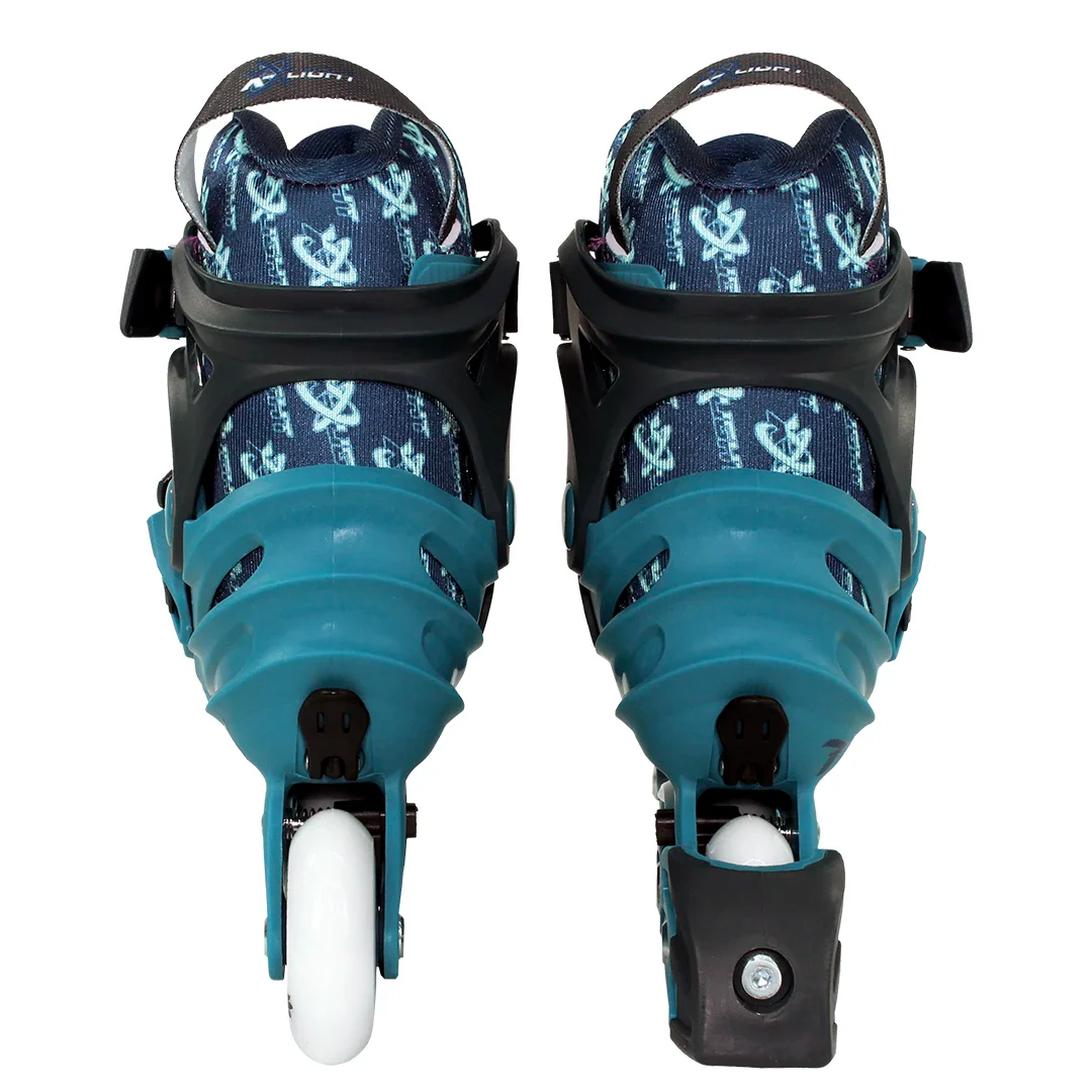 X-light Inline Skates w/ Light-up Wheels for Kids - Blue
