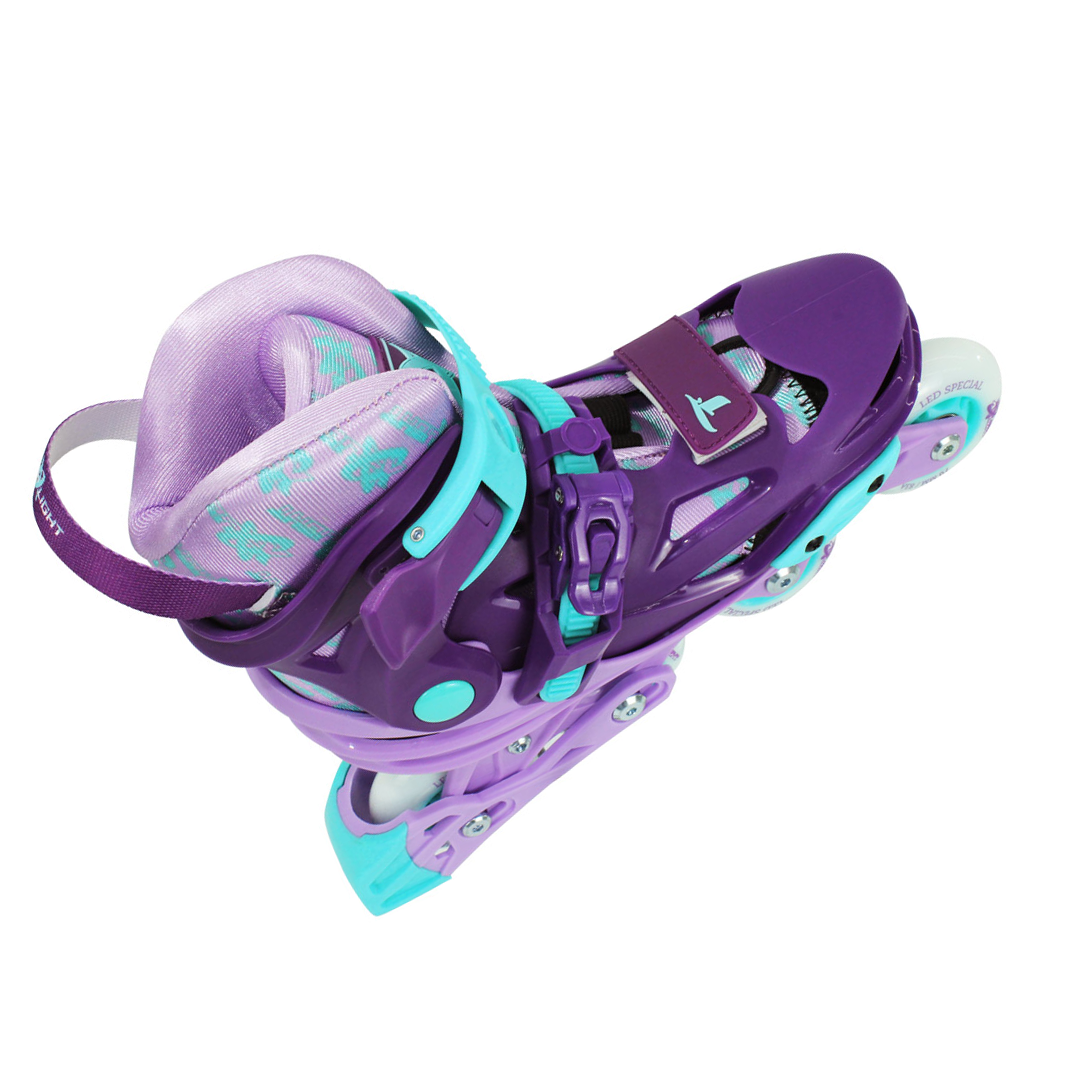 X-light Inline Skates w/ Light-up Wheels for Kids - Purple