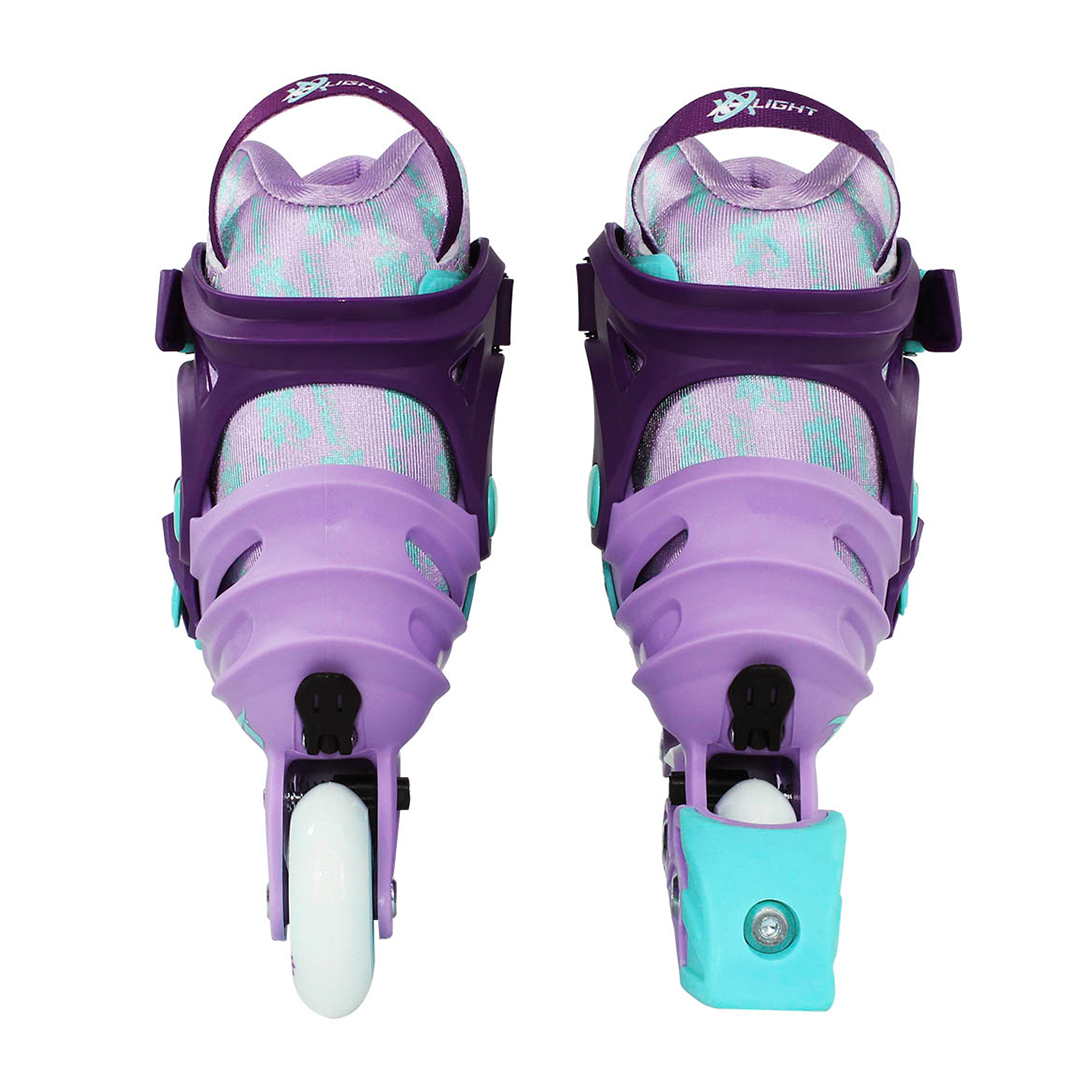 X-light Inline Skates w/ Light-up Wheels for Kids - Purple