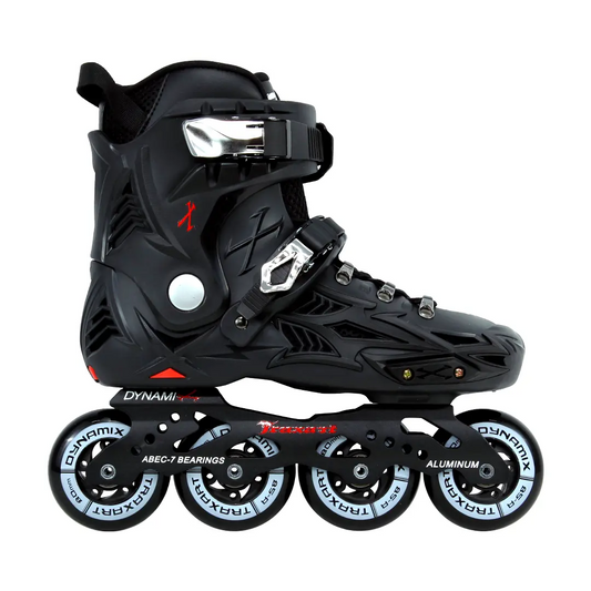 TRAXART Dynamix Black urban inline skates side view