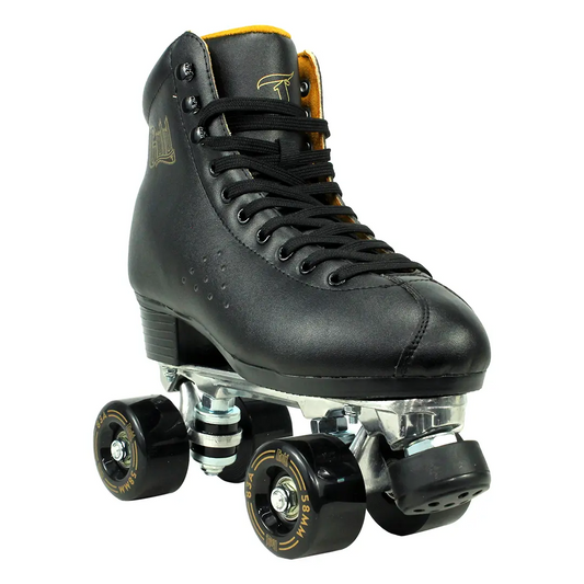 Gold Indoor and Outdoor Quad Skate - Black and Gold
