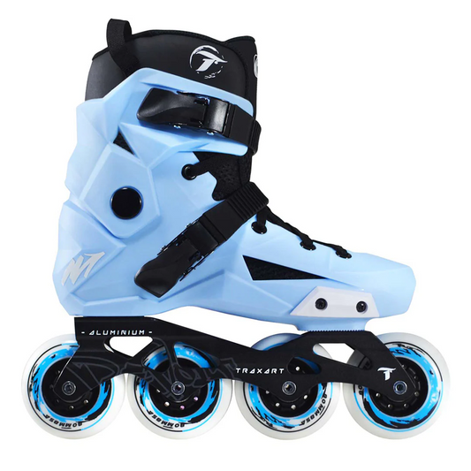 TRAXART Revolt Sky Blue urban inline skates side view
