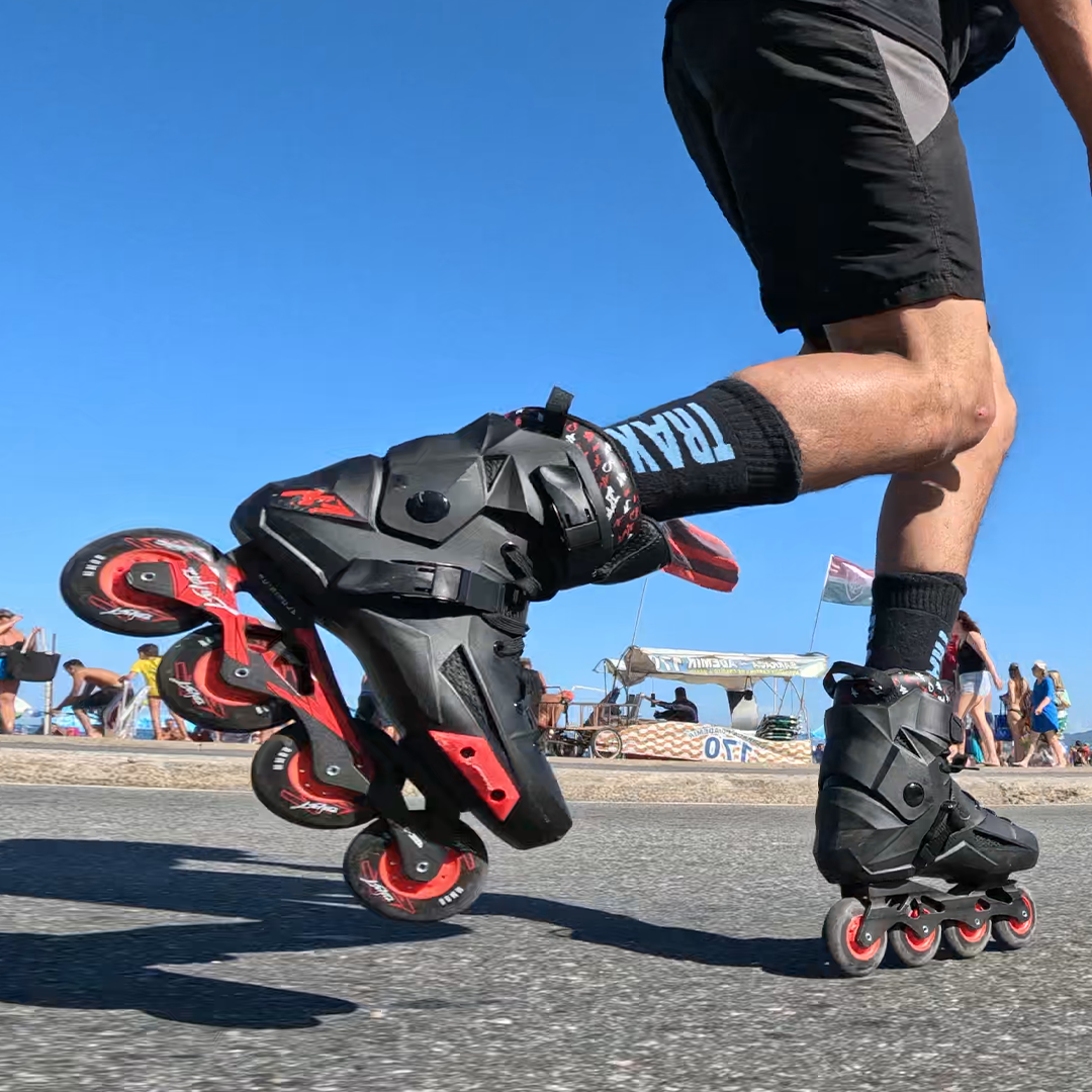 Revolt Black and Red urban inline skates product view