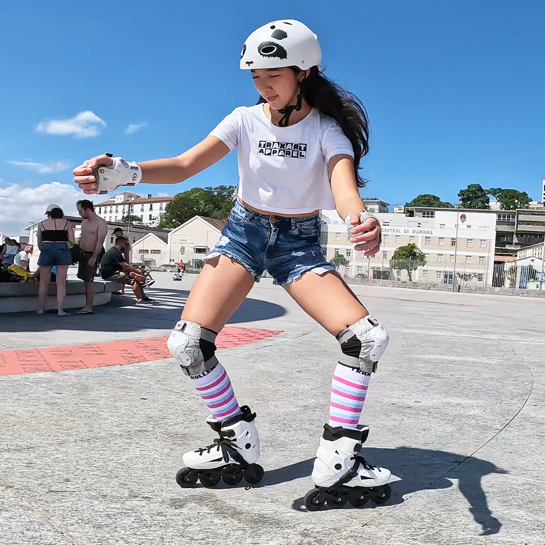 Revolt White inline skates feature view